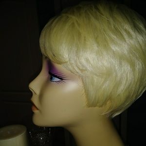Platinum Blonde Pixie Wig